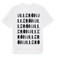 White t-shirt med Ullerön ordlek t-shirt