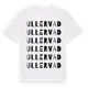 White t-shirt med Ullervad ordlek t-shirt