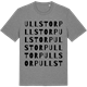 Mid Heather Gray t-shirt med Ullstorp ordlek t-shirt