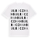 White t-shirt med Ulricehamn ordlek t-shirt