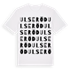 White t-shirt med Ulseröd ordlek t-shirt