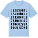 Blue Soul t-shirt med Ulseröd ordlek t-shirt