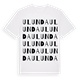 White t-shirt med Ulunda ordlek t-shirt