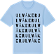 Blue Soul t-shirt med Ulvåker ordlek t-shirt