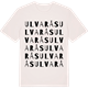 Vintage White t-shirt med Ulvarås ordlek t-shirt