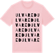 Pink Cotton t-shirt med Ulvared ordlek t-shirt