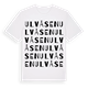 White t-shirt med Ulvåsen ordlek t-shirt