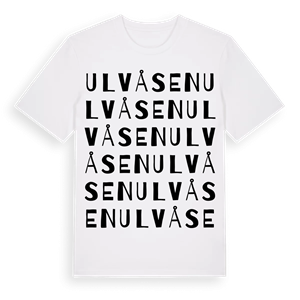 Ulvåsen ordlek t-shirt – ekologisk bomull t-shirt från Pinshirt