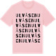 Pink Cotton t-shirt med Ulvåsen ordlek t-shirt