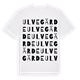White t-shirt med Ulvegärde ordlek t-shirt