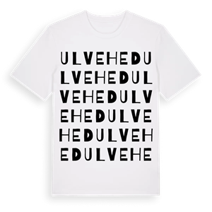 Ulvehed ordlek t-shirt – ekologisk bomull t-shirt från Pinshirt