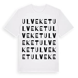 Ulveket ordlek t-shirt – ekologisk bomull t-shirt från Pinshirt