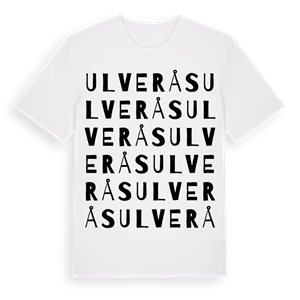Ulverås ordlek t-shirt – ekologisk bomull t-shirt från Pinshirt