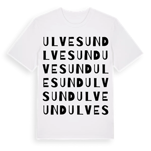 Ulvesund ordlek t-shirt – ekologisk bomull t-shirt från Pinshirt