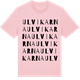 Pink Cotton t-shirt med Ulvikarna ordlek t-shirt