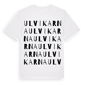 Ulvikarna ordlek t-shirt – ekologisk bomull t-shirt från Pinshirt