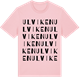 Pink Cotton t-shirt med Ulviken ordlek t-shirt
