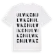 White t-shirt med Ulviken ordlek t-shirt