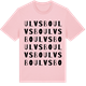 Pink Cotton t-shirt med Ulvsbo ordlek t-shirt