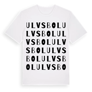 Ulvsbol ordlek t-shirt – ekologisk bomull t-shirt från Pinshirt