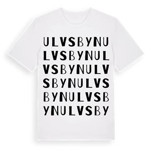 Ulvsbyn ordlek t-shirt – ekologisk bomull t-shirt från Pinshirt
