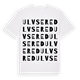 White t-shirt med Ulvsered ordlek t-shirt