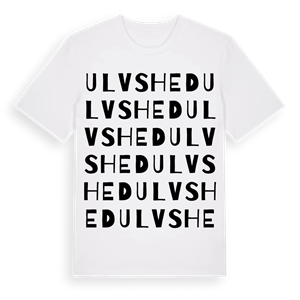 Ulvshed ordlek t-shirt – ekologisk bomull t-shirt från Pinshirt