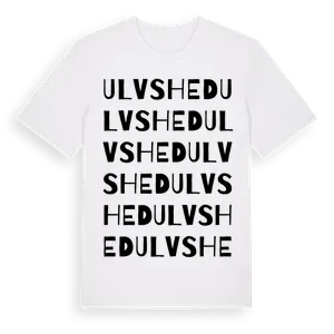 Ulvshed ordlek t-shirt – ekologisk bomull t-shirt från Pinshirt