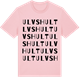 Pink Cotton t-shirt med Ulvshult ordlek t-shirt