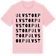 Pink Cotton t-shirt med Ulvstorp ordlek t-shirt