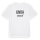 White t-shirt med Unda i Sverige t-shirt
