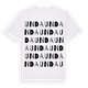 White t-shirt med Unda ordlek t-shirt