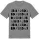 Mid Heather Gray t-shirt med Unda ordlek t-shirt