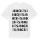 White t-shirt med Undenäs ordlek t-shirt