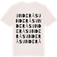 Vintage White t-shirt med Underås ordlek t-shirt