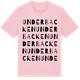 Pink Cotton t-shirt med Underbacken ordlek t-shirt