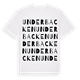 White t-shirt med Underbacken ordlek t-shirt