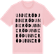Pink Cotton t-shirt med Unneröd ordlek t-shirt