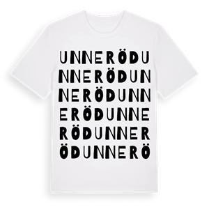 Unneröd ordlek t-shirt – ekologisk bomull t-shirt från Pinshirt