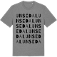 Mid Heather Gray t-shirt med Unsedal ordlek t-shirt