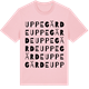 Pink Cotton t-shirt med Uppegärde ordlek t-shirt