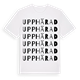 Upphärad ordlek t-shirt