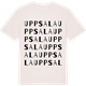 Vintage White t-shirt med Uppsala ordlek t-shirt