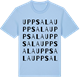 Blue Soul t-shirt med Uppsala ordlek t-shirt