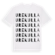 White t-shirt med Urekulla ordlek t-shirt
