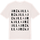 Vintage White t-shirt med Urekulla ordlek t-shirt