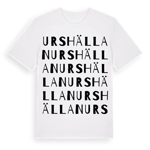 Urshällan ordlek t-shirt – ekologisk bomull t-shirt från Pinshirt