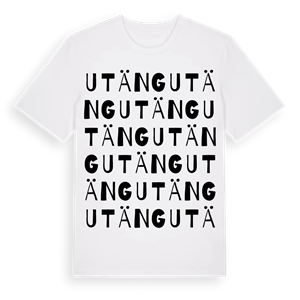 Utäng ordlek t-shirt – ekologisk bomull t-shirt från Pinshirt