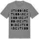 Mid Heather Gray t-shirt med Utbodane ordlek t-shirt