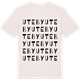 Vintage White t-shirt med Uteby ordlek t-shirt